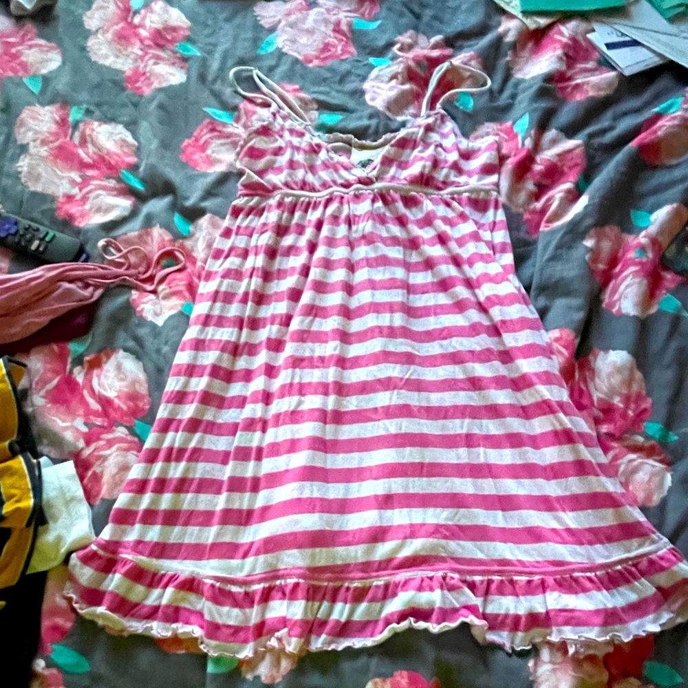 Rare VS Pink stripped layered skirt Dress!